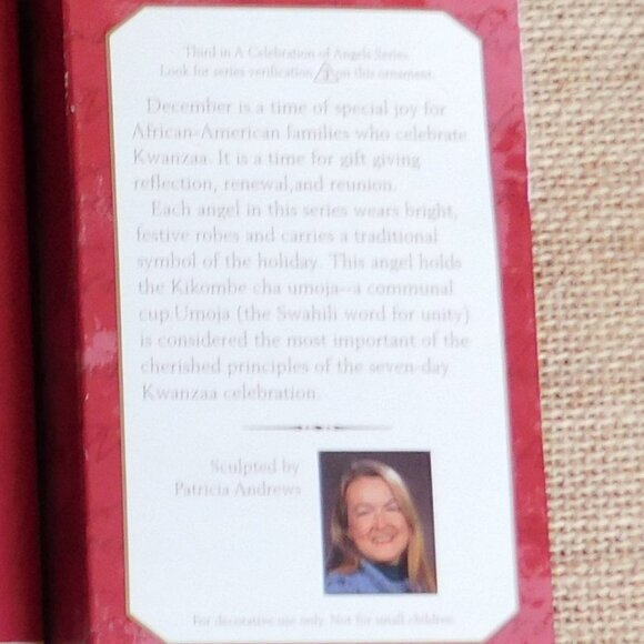 Hallmark Celebration of Angels Kwanza Ornaments Lot of 3 in boxes - Picture 7 of 7